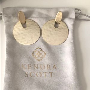 Kendra Scott gold Didi statement earrings